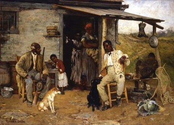 Richard Norris Brooke intercambio de perros 1881 Pinturas al óleo